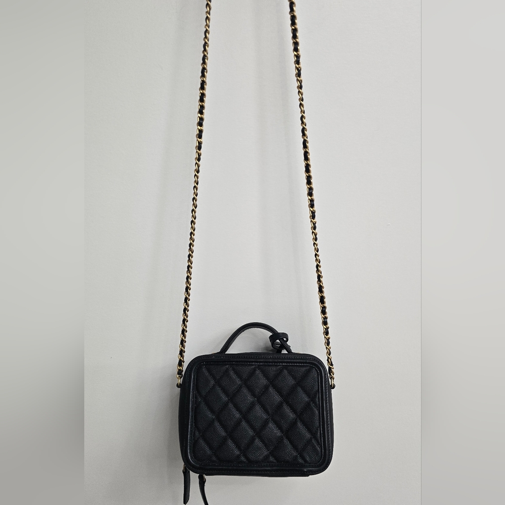 Chanel Black Quilted Leather Bag - Picture 7 of 8